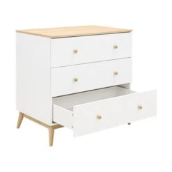 Bopita Paris Commode Wit / Eiken -Kinderproducten Winkel 11719351 dresser paris 3d open 1014