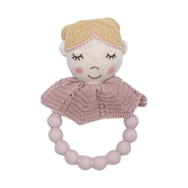 Smallstuff Rammelaar Doll Met Bijtring Powder 1 Smallstuff Rammelaar Doll Met Bijtring Powder