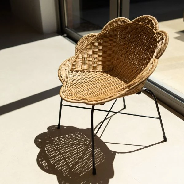 Childhome Flower Kinderstoel - Rotan 5 Childhome Flower Kinderstoel - Rotan - Afbeelding 5