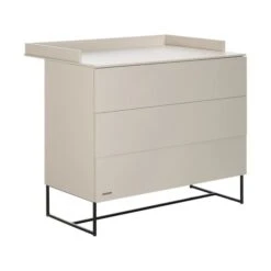 Kidsmill Modular 2 Commode 3L Mat Oatmeal - Zwart - Mat Oatmeal -Kinderproducten Winkel Modular oatmeal commode bladvergroter 1 1041