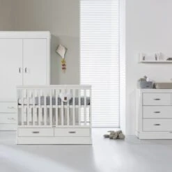 Kidsmill Newport Babykamer Wit | Bed 60 X 120 Cm + Commode