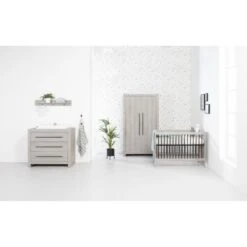 Europe Baby Vittoria Commode Grijs / Zwart -Kinderproducten Winkel basicline vittoria babykamer grijs zwart ab6a