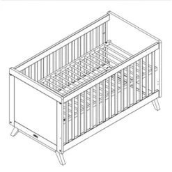 Bopita Retro Babybed Wit 70 X 140 Cm -Kinderproducten Winkel bopita retro babybed wit 70 x 140 cm tekening 9650