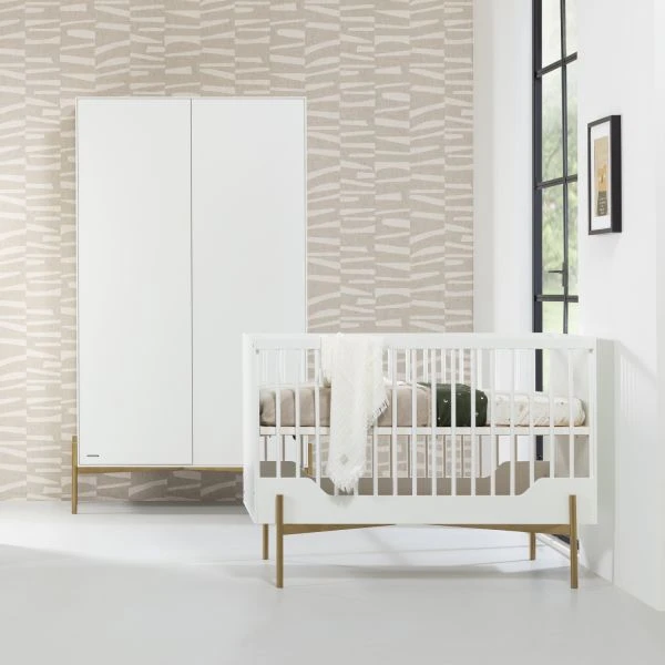 Kidsmill Boutique Babybed Wit / Bras 60 X 120 Cm 4 Kidsmill Boutique Babybed Wit / Bras 60 X 120 Cm - Afbeelding 4