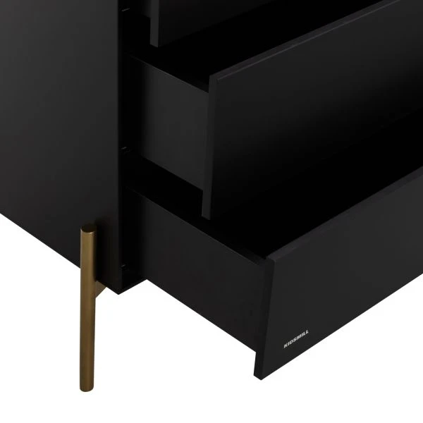 Kidsmill Boutique Commode Zwart / Bras 5 Kidsmill Boutique Commode Zwart / Bras - Afbeelding 5