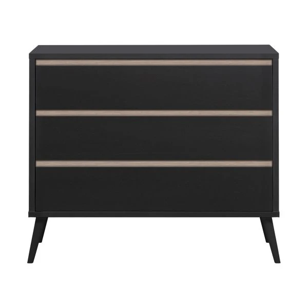 Europe Baby Sterre Commode Zwart / Oak 1 Europe Baby Sterre Commode Zwart / Oak