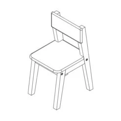 Bopita Ivar Peuterstoeltje Naturel / Wit -Kinderproducten Winkel ivar stoeltje met leuning tekening 4169