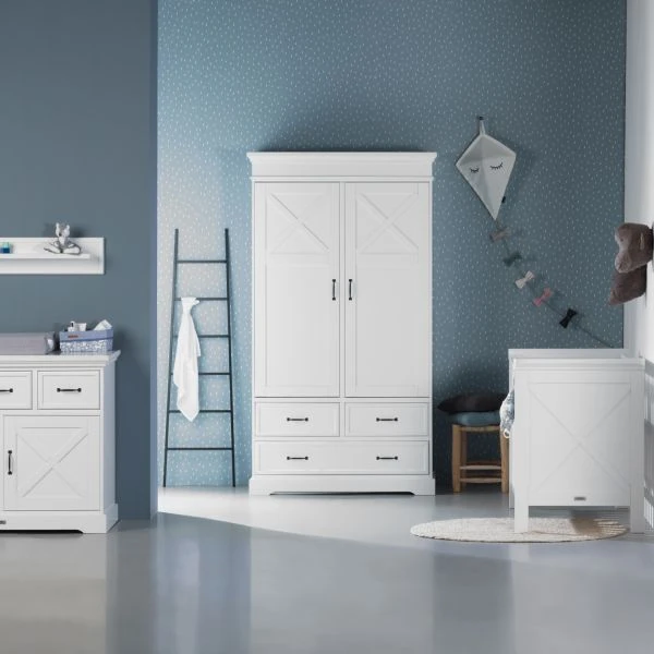 Kidsmill Savigno Babybed 70 X 140 Cm Wit Met Kruis 3 Kidsmill Savigno Babybed 70 X 140 Cm Wit Met Kruis - Afbeelding 3