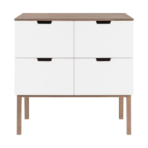 Kidsmill Sepp Commode Wit / Beuken 1 Kidsmill Sepp Commode Wit / Beuken