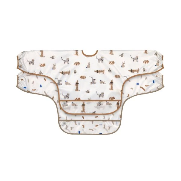 Laessig Little Mateys Longsleeve Slabbetje Royal Blue 2 Stuks 1 Laessig Little Mateys Longsleeve Slabbetje Royal Blue 2 Stuks