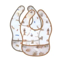 Laessig Little Mateys Slabbetje Royal Blue 2 Stuks