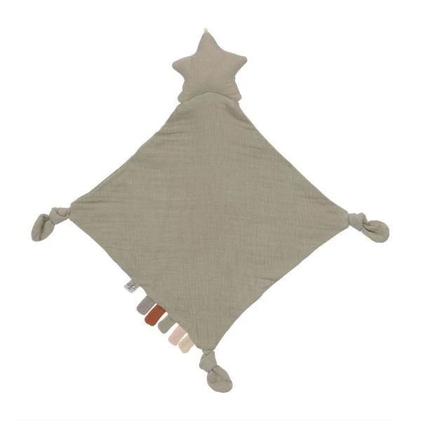 Laessig Star Knuffeldoekje Olive 1 Laessig Star Knuffeldoekje Olive