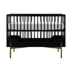 Kidsmill Boutique Babybed Zwart / Bras 60 X 120 Cm