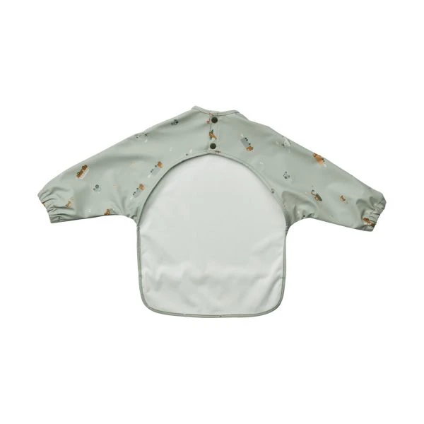 Liewood Merle Vehicles Longsleeve Slabbetje Dove Blue Mix 2 Liewood Merle Vehicles Longsleeve Slabbetje Dove Blue Mix - Afbeelding 2