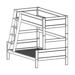 LIFETIME Kidsrooms Stapelbed Family Luxe Whitewash 140 X 200 Cm 8 LIFETIME Kidsrooms Stapelbed Family Luxe Whitewash 140 X 200 Cm -Kinderproducten Winkel life time stapelbed family luxe 120 x 200 cm tekening 1 1 55f6