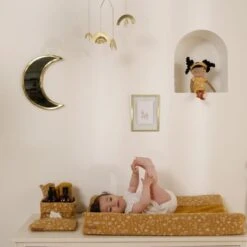 Little Dutch Wild Flowers Aankleedkussenhoes Ochre -Kinderproducten Winkel little dutch wild flower aankleedkussenhoes ochre 1 394f