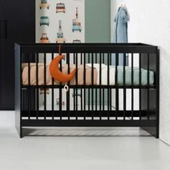 Europe Baby Nova Babykamer Zwart | Bed 60 X 120 Cm + Commode -Kinderproducten Winkel ralph zwart sfeer 5 1 78d6